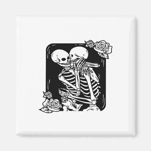 Bis zum Tod machen wir lustiges Design Magnet (Vorne)