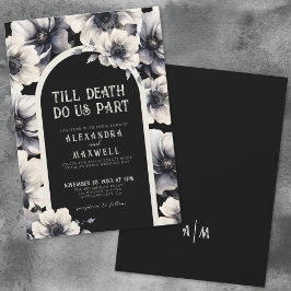 Bis zum Tod machen wir Teil blutige Hochzeit Einladung