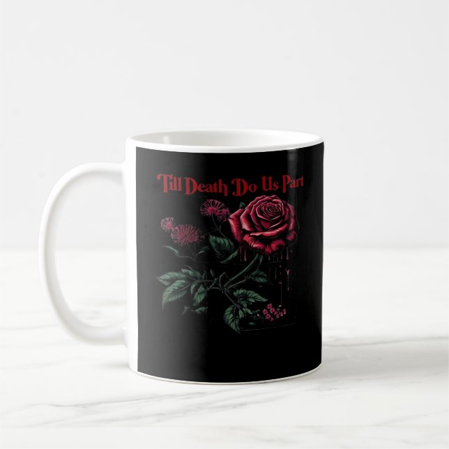 Bis zum Tod machen wir Teil Classic - Liebe Design Kaffeetasse (Links)