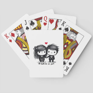 Bis zum Tod machen wir Teil Classic - Liebe Herbst Spielkarten