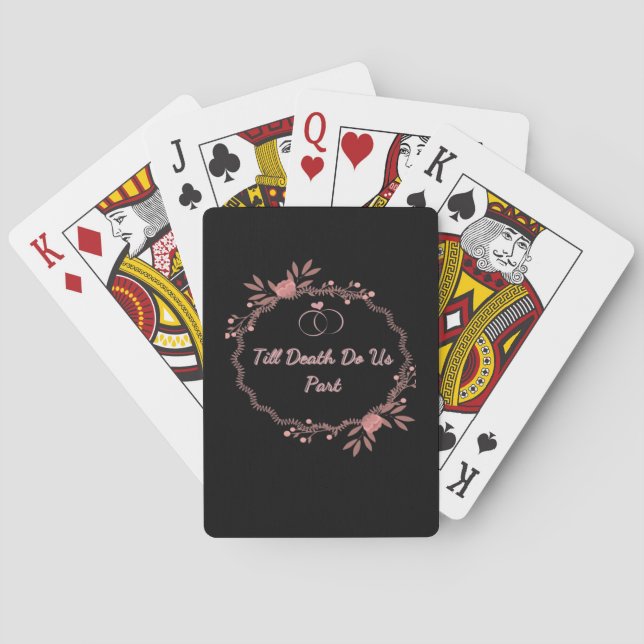 Bis zum Tod machen wir Teil - Geistige Hochzeit Spielkarten (Rückseite)