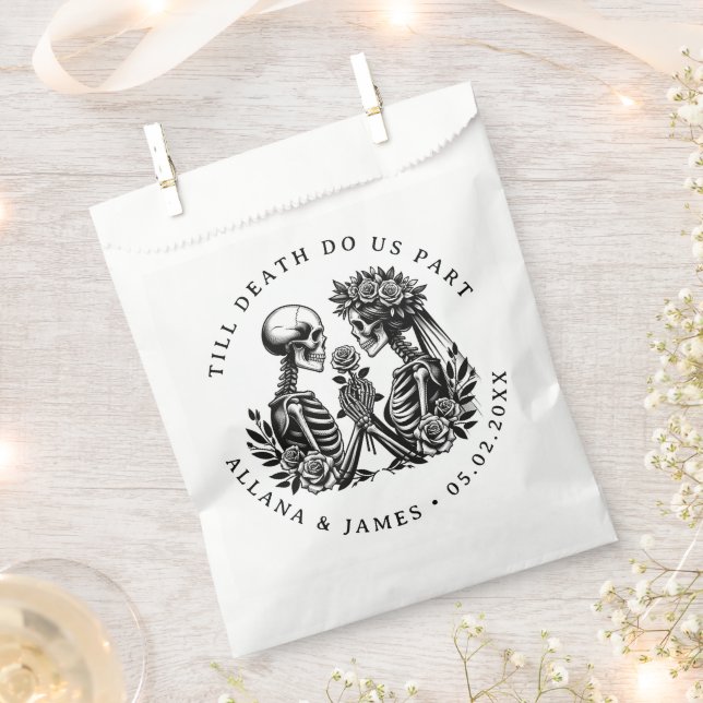 Bis zum Tod machen wir Teil gothisch Geschenktütchen (Ausgeschnitten)