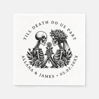Bis zum Tod machen wir Teil gothisch Serviette