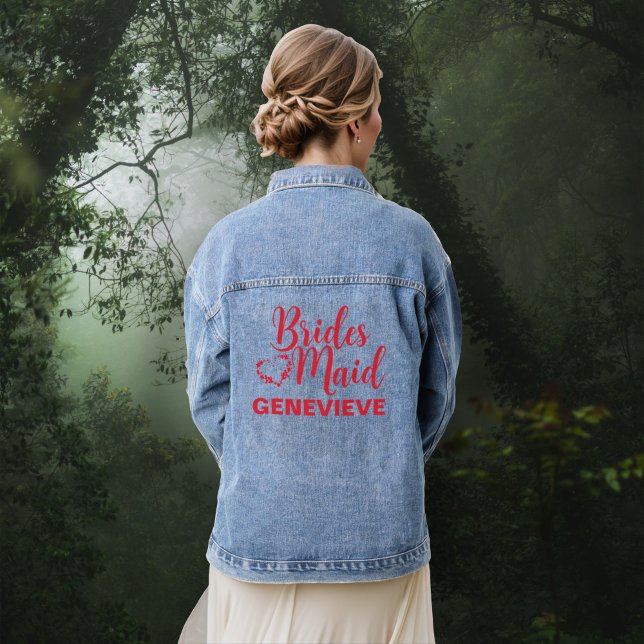 Bis zum Tod machen wir Teil gothischen Bridesmaid Jeansjacke (Von Creator hochgeladen)