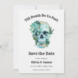 Bis zum Tod machen wir Teil gotische Halloween-Hoc Save The Date