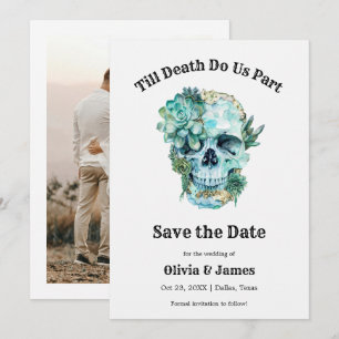 Bis zum Tod machen wir Teil gotische Halloween-Hoc Save The Date