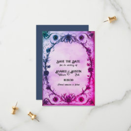 Bis zum Tod machen wir Teil gotische Hochzeit Save The Date