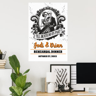 Bis zum Tod machen wir Teil Halloween-Begrüßung Poster