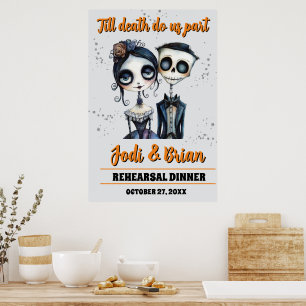 Bis zum Tod machen wir Teil Halloween-Begrüßung Poster