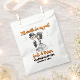 Bis zum Tod machen wir Teil Halloween Hochzeit Geschenktütchen