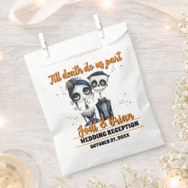 Bis zum Tod machen wir Teil Halloween Hochzeit Geschenktütchen