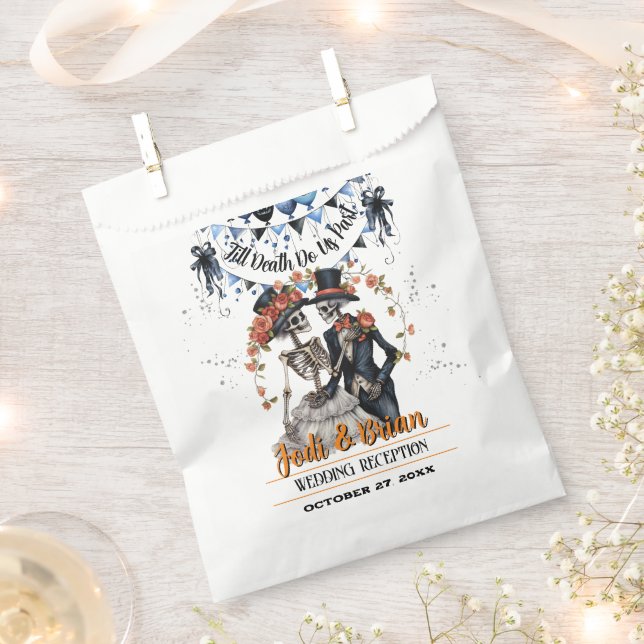 Bis zum Tod machen wir Teil Halloween Hochzeit Geschenktütchen (Ausgeschnitten)