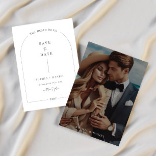 Bis zum Tod machen wir Teil Inline-gotisches Hochz Save The Date