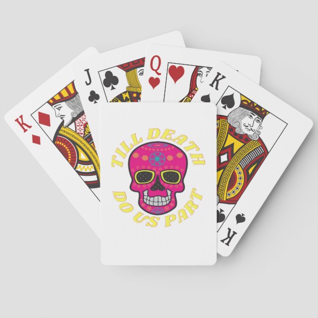 Bis zum Tod machen wir Teil klassisch - gotische H Spielkarten (Rückseite)