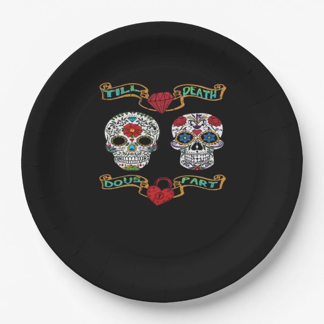 Bis zum Tod machen wir Teil - klassische Jagd Pappteller (Vorderseite)