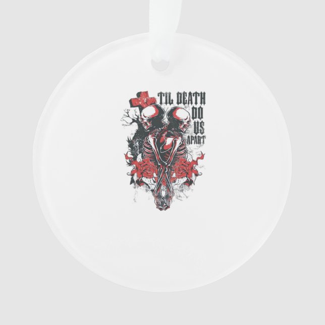 Bis zum Tod machen wir Teil - Minimalistisches Ske Ornament (Vorderseite)