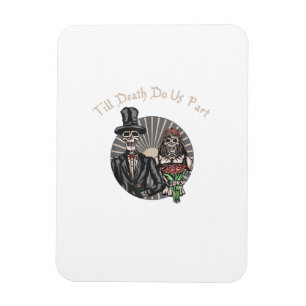 Bis zum Tod machen wir Teil - Neugeborener Schädel Magnet