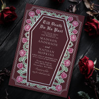 Bis zum Tod machen wir Teil Rose Rote Gotische Hoc