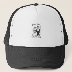 Bis zum Tod machen wir Teil Skelett Hochzeitscoupe Truckerkappe