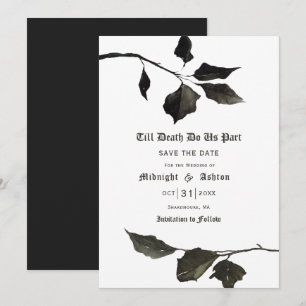 Bis zum Tod machen wir Teil Typografie Save the Da Date