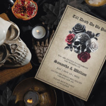 Bis zum Tod machen wir Teil Vintage Halloween-Hoch