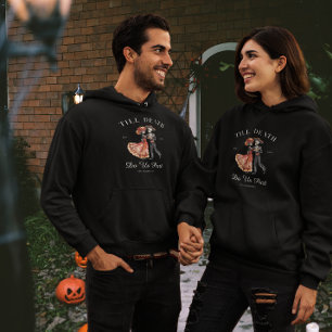 Bis zum Tod   Matching Halloween Couple Hoodie
