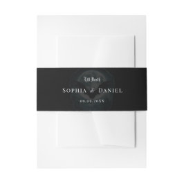 Bis zum Tod Monogramm Hochzeit Einladungsbanderole