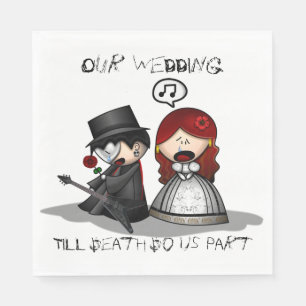Bis zum Tod nehmen wir teil Serviette