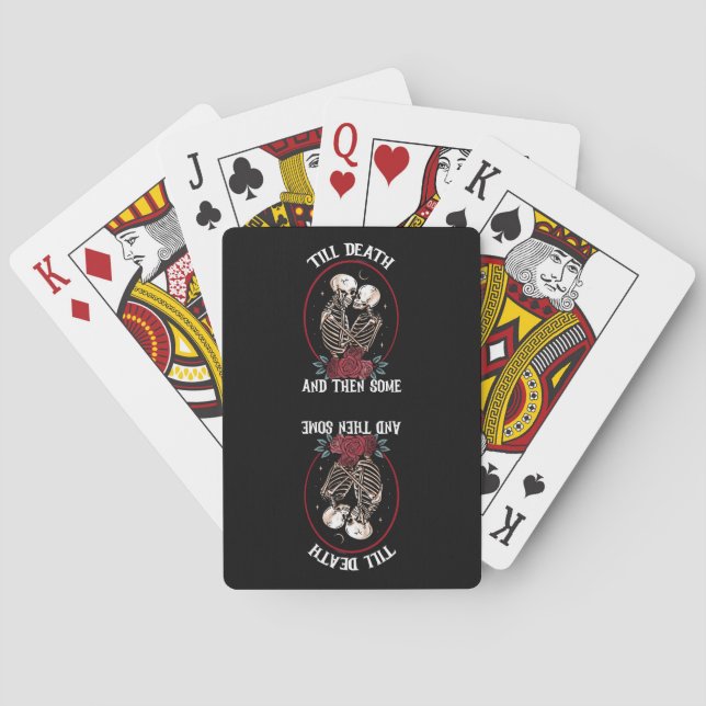 'Bis zum Tod Spielkarten spielen (Rückseite)