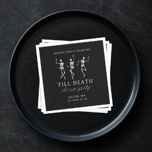 Bis zum Tod tun uns Party Bachelorette Wochenende Serviette