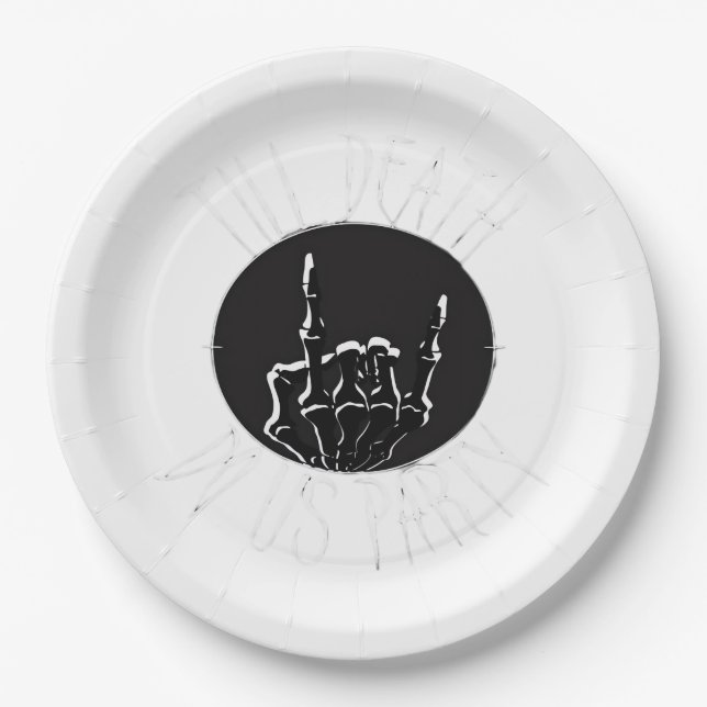 Bis zum Tod tun uns Party Classic Pappteller (Vorderseite)