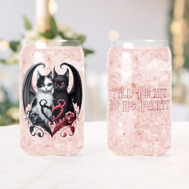Bis zum Tod tun uns Party Devilish Kittens Dosenglas