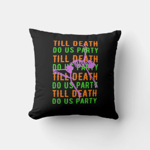 Bis zum Tod tun uns Party Funny Halloween Verlobun Kissen