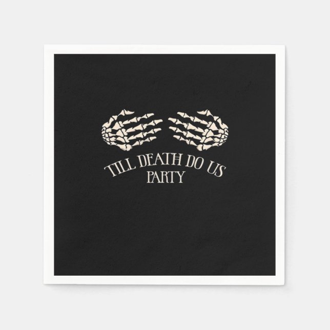 Bis zum Tod tun uns Party Halloween-Party Serviette (Vorderseite)