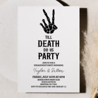 Bis zum Tod tun Uns Party Skelett-Engagement Parte