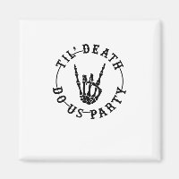 Bis zum Tod tun uns Party Skelett Hand Gothic Bach