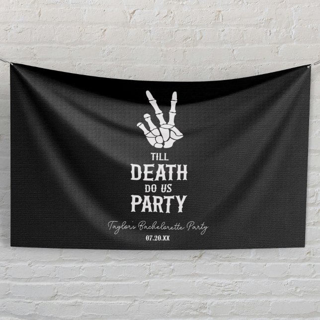 Bis zum Tod tun uns Party Skelett Junggeselinnen-A Banner (Von Creator hochgeladen)