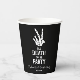 Bis zum Tod tun uns Party Skelett Junggeselinnen-A Pappbecher