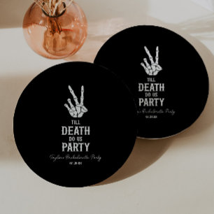 Bis zum Tod tun uns Party Skelett Junggeselinnen-A Pappteller