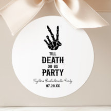 Bis zum Tod tun uns Party Skelett Junggeselinnen-A