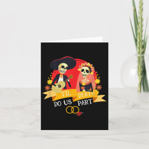 Bis zum Tod tun uns Teil Zuckerkulle Brautbride Gr Karte