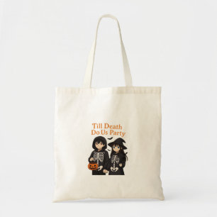Bis zum Tod tun wir Party - Anime Halloween Couple Tragetasche