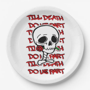 Bis zum Tod tun wir Teil Classic - Basic Halloween Pappteller