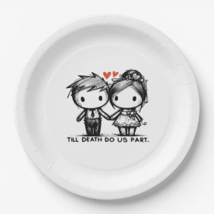 Bis zum Tod tun wir Teil Classic - gotische Romanc Pappteller