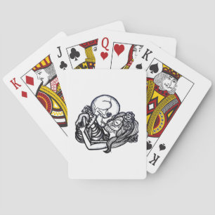 Bis zum Tod tun wir Teil Classic - Spooky Skeleton Spielkarten