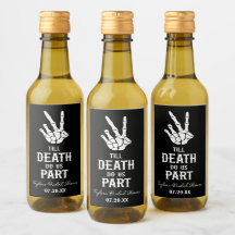 Bis zum Tod tun wir Teil Skelett-Brautparty