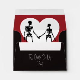 Bis zum Tod tun wir Teil Skelett Red UAWG Envelope