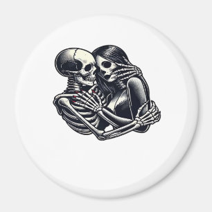 Bis zum Tod tun wir's - Gothic Skeleton Art Clas Magnet