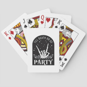 Bis zum Tod uns Party Bachelorette Halloween Bach Spielkarten