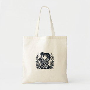 Bis zum Tod wir - Skeleton Couple Gothic Design Cl Tragetasche